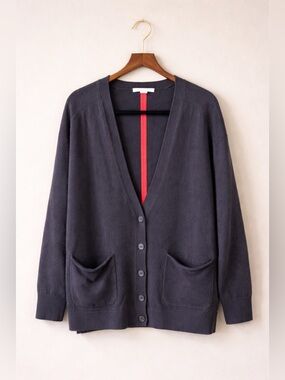 Duffy 100% Cashmere Cardigan Size M/L Generous Fit